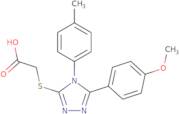 2-{[5-(4-Methoxyphenyl)-4-(4-methylphenyl)-4H-1,2,4-triazol-3-yl]sulfanyl}acetic acid