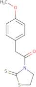 2-(4-Methoxyphenyl)-1-(2-sulfanylidene-1,3-thiazolidin-3-yl)ethan-1-one