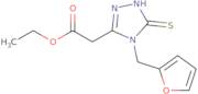 Ethyl 2-[4-(furan-2-ylmethyl)-5-sulfanyl-4H-1,2,4-triazol-3-yl]acetate