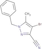 1-Benzyl-4-bromo-5-methyl-1H-pyrazole-3-carbonitrile