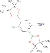 2-Chloro-5-cyanobenzene-1,4-diboronic acid pinacol ester