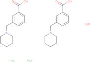 3-(Piperdin-1-ylmethyl)benzoic acid hydrochloride hemihydrate