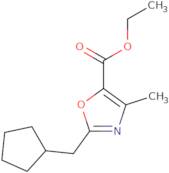 Ethyl 2-(cyclopentylmethyl)-4-methyl-1,3-oxazole-5-carboxylate