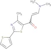 (2E)-3-(Dimethylamino)-1-[4-methyl-2-(thiophen-2-yl)-1,3-thiazol-5-yl]prop-2-en-1-one