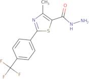 4-Methyl-2-[4-(trifluoromethyl)phenyl]-1,3-thiazole-5-carbohydrazide