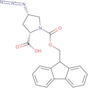 (2S,4S)-4-azido-1-{[(9H-fluoren-9-yl)methoxy]carbonyl}pyrrolidine-2-carboxylic acid