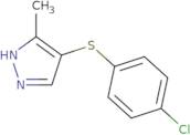 4-Chlorophenyl 3-methyl-1H-pyrazol-4-yl sulfide