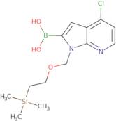 4-chloro-1-([2(trimethylsilyl)ethoxy]methyl)pyrrolo[2,3-b]pyridin-2-ylboronic acid