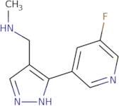 {[3-(5-Fluoropyridin-3-yl)-1H-pyrazol-4-yl]methyl}(methyl)amine