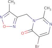 5-Bromo-2-methyl-3-[(4-methyl-1,2,5-oxadiazol-3-yl)methyl]-3,4-dihydropyrimidin-4-one