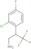 2-(2-Chloro-4-fluorophenyl)-3,3,3-trifluoropropan-1-amine