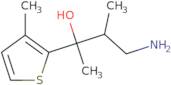 4-Amino-3-methyl-2-(3-methylthiophen-2-yl)butan-2-ol