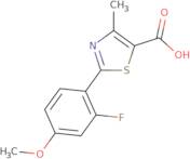 2-(2-Fluoro-4-methoxyphenyl)-4-methyl-1,3-thiazole-5-carboxylic acid