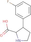 3-(3-Fluorophenyl)pyrrolidine-2-carboxylic acid