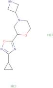 4-(Azetidin-3-yl)-2-(3-cyclopropyl-1,2,4-oxadiazol-5-yl)morpholine dihydrochloride