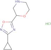 2-(3-Cyclopropyl-1,2,4-oxadiazol-5-yl)morpholine hydrochloride