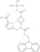 5-[({1-[(tert-Butoxy)carbonyl]azetidin-3-yl}({[(9H-fluoren-9-yl)methoxy]carbonyl})amino)methyl]furan-2-carboxylic acid