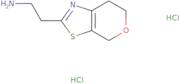 2-{4H,6H,7H-Pyrano[4,3-d][1,3]thiazol-2-yl}ethan-1-amine dihydrochloride