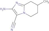 2-Amino-7-methyl-5H,6H,7H,8H-imidazo[1,2-a]pyridine-3-carbonitrile