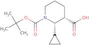 rac-(2R,3R)-1-[(tert-Butoxy)carbonyl]-2-cyclopropylpiperidine-3-carboxylic acid