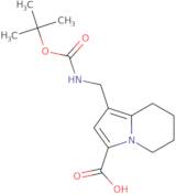 1-({[(tert-Butoxy)carbonyl]amino}methyl)-5,6,7,8-tetrahydroindolizine-3-carboxylic acid