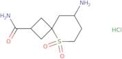 8-Amino-5-thiaspiro[3.5]nonane-2-carboxamide 5,5-dioxide hydrochloride