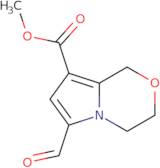 Methyl 6-formyl-1H,3H,4H-pyrrolo[2,1-c][1,4]oxazine-8-carboxylate