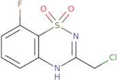 3-​(chloromethyl)​-​8-​fluoro-​2H-​1,​2,​4-​benzothiadiazine 1,​1-​dioxide