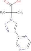 2-Methyl-2-[4-(pyrazin-2-yl)-1H-1,2,3-triazol-1-yl]propanoic acid