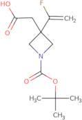 2-{1-[(tert-Butoxy)carbonyl]-3-(1-fluoroethenyl)azetidin-3-yl}acetic acid