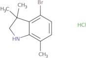 4-Bromo-3,3,7-trimethyl-2,3-dihydro-1H-indole hydrochloride