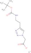 2-[4-(2-{[(tert-butoxy)carbonyl]amino}ethyl)-1H-1,2,3-triazol-1-yl]acetate lithium