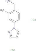 [2-Methyl-4-(1H-pyrazol-1-yl)phenyl]methanamine dihydrochloride