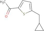 1-[5-(Cyclopropylmethyl)thiophen-2-yl]ethan-1-one