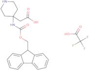 2-[4-({[(9H-Fluoren-9-yl)methoxy]carbonyl}amino)piperidin-4-yl]acetic acid, trifluoroacetic acid