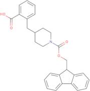 2-[(1-{[(9H-Fluoren-9-yl)methoxy]carbonyl}piperidin-4-yl)methyl]benzoic acid