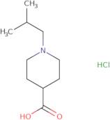 1-(2-Methylpropyl)piperidine-4-carboxylic acid hydrochloride