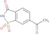 6-Acetyl-2,3-dihydro-1λ⁶,2-benzothiazole-1,1,3-trione