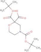 2,4-Bis[(tert-butoxy)carbonyl]morpholine-2-carboxylic acid