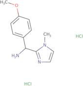 (4-Methoxyphenyl)(1-methyl-1H-imidazol-2-yl)methanamine dihydrochloride