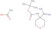 Acetic acid, tert-butyl N-(4-carbamimidoyloxan-4-yl)carbamate