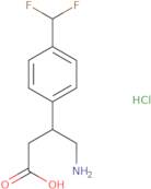 4-Amino-3-[4-(difluoromethyl)phenyl]butanoic acid hydrochloride