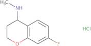 7-Fluoro-N-methyl-3,4-dihydro-2H-1-benzopyran-4-amine hydrochloride