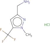 [1-Methyl-5-(trifluoromethyl)-1H-pyrazol-3-yl]methanamine hydrochloride