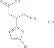 4-Amino-3-(5-bromothiophen-2-yl)butanoic acid hydrochloride