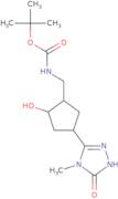 rac-tert-Butyl N-{[(1R,2R,4S)-2-hydroxy-4-(4-methyl-5-oxo-4,5-dihydro-1H-1,2,4-triazol-3-yl)cycl...