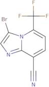 3-Bromo-5-(trifluoromethyl)imidazo[1,2-a]pyridine-8-carbonitrile