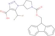 5-(Difluoromethyl)-1-(1-{[(9H-fluoren-9-yl)methoxy]carbonyl}pyrrolidin-3-yl)-1H-1,2,3-triazole-4...