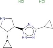 rac-3-Cyclopropyl-5-[(3R,4R)-4-cyclopropylpyrrolidin-3-yl]-1H-1,2,4-triazole dihydrochloride