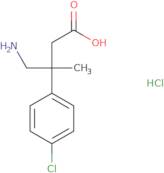 4-Amino-3-(4-chlorophenyl)-3-methylbutanoic acid hydrochloride